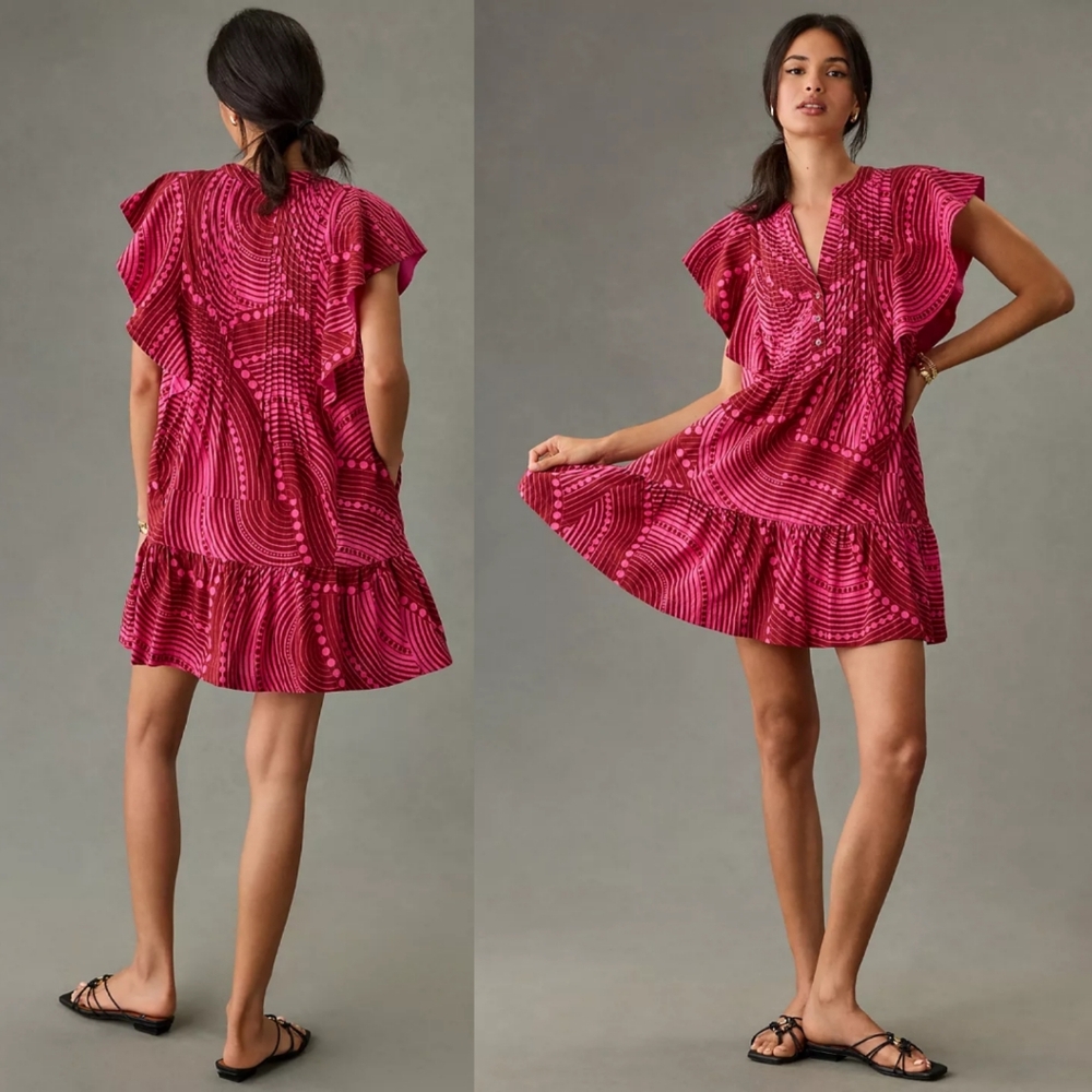 Anthropologie Maeve Cassandra Mini Dress
